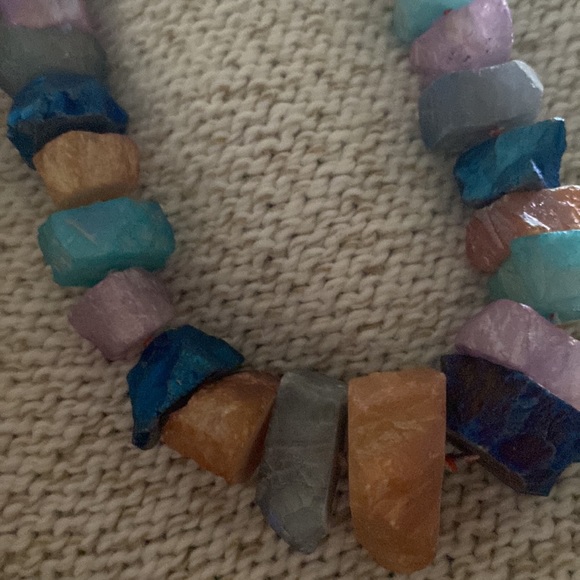 SPRIG Genuine Stone Statement Necklace - Picture 2 of 5